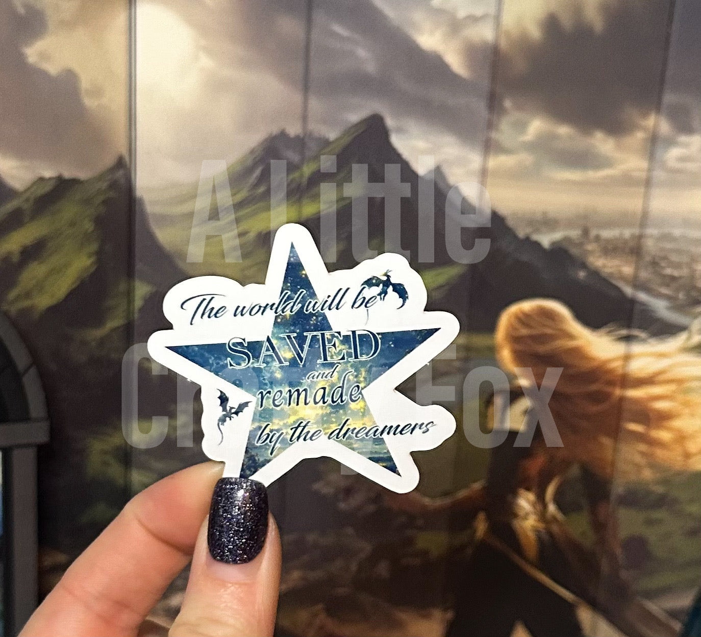 Saved by the Dreamers Throne of Glass Inspired Officially Licensed Matte Sticker