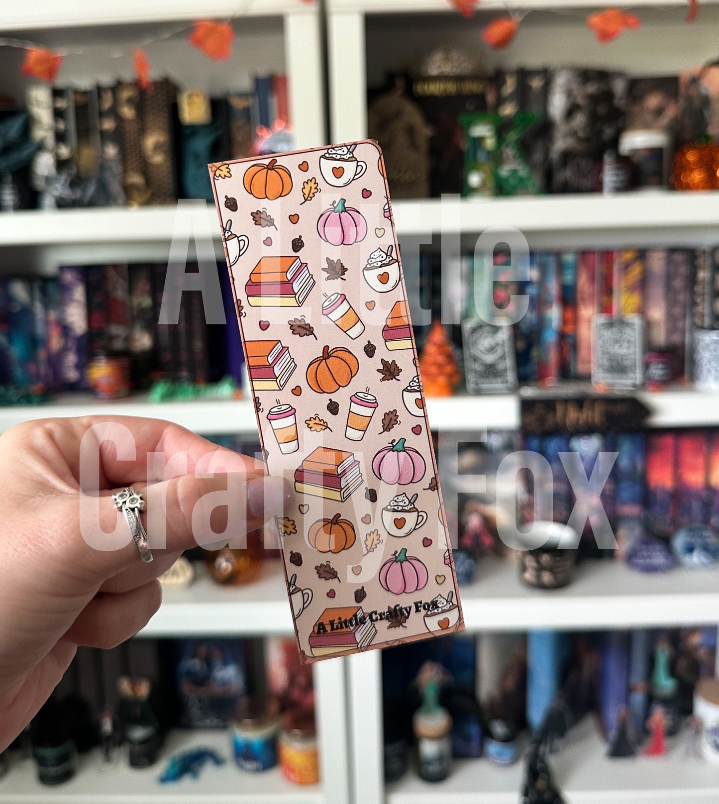 Pumpkin Spice Cozy Readers Club Bookmark