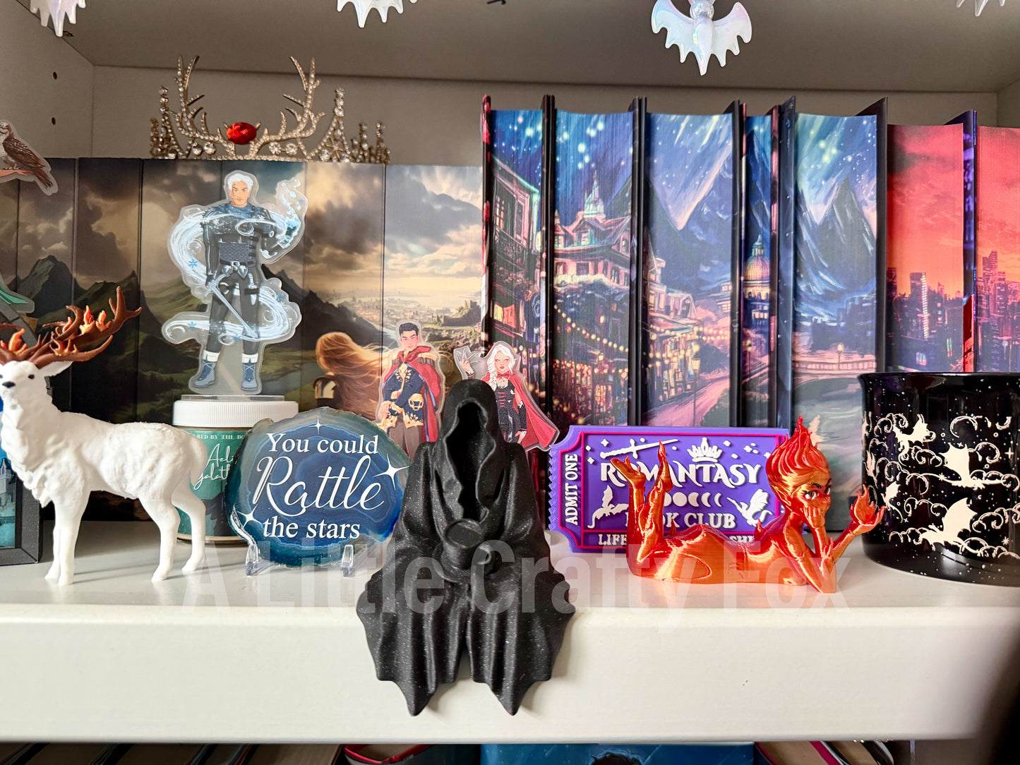Spill the Tea Reaper Bookshelf Decor- Full and Mini Version