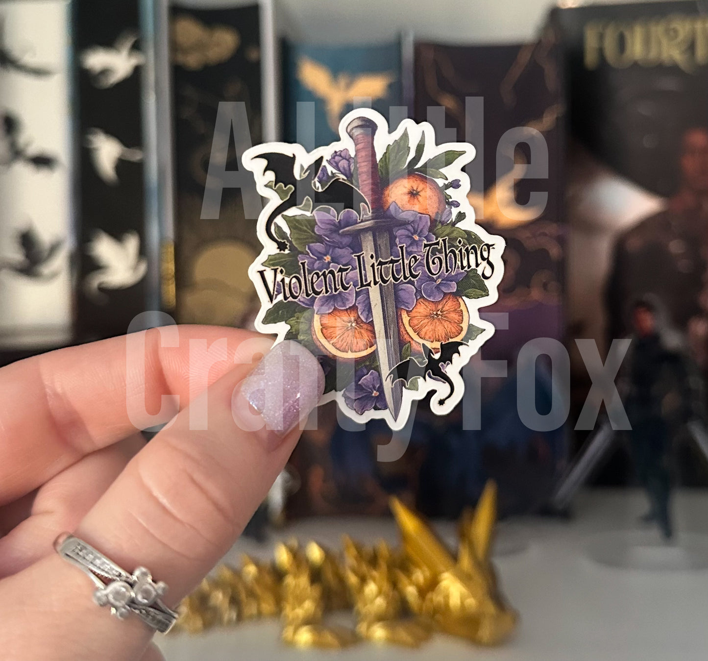 Violent Little Thing Fourth Wing Inspired Officially Licensed Matte Sticker