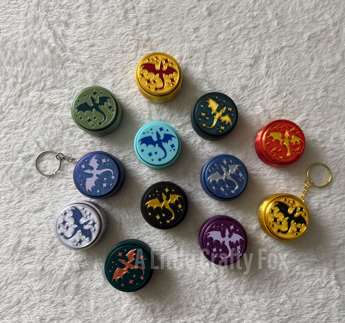 Dragon Rider Mystery Dragon Choosing Ceremony Fidget Clicker Keychain