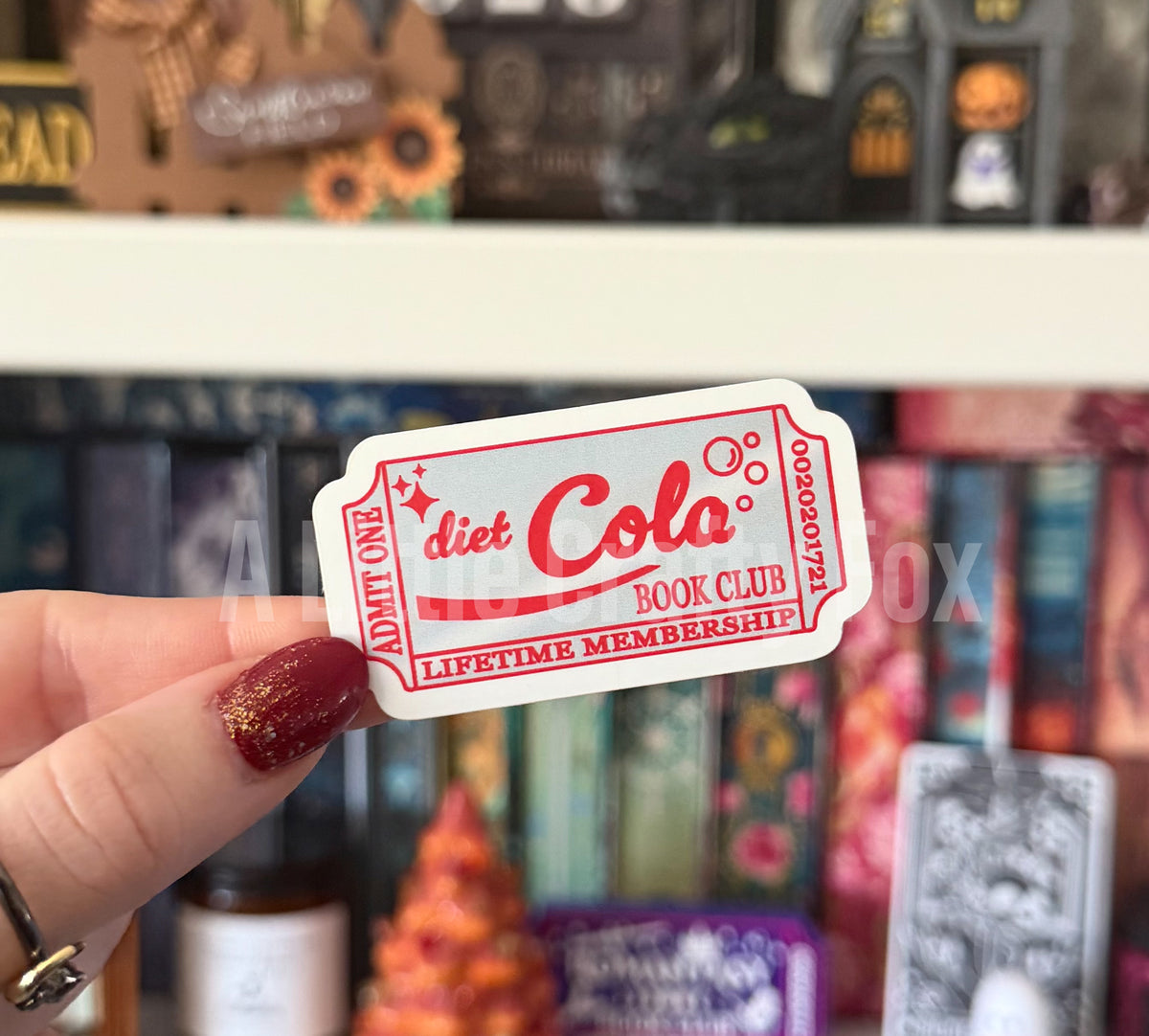 Diet Cola Book Club Lifetime Membership Matte Sticker