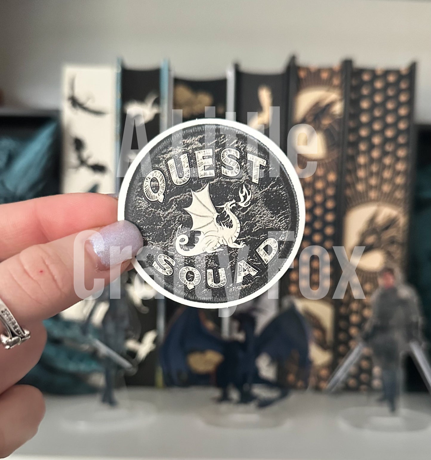 Quest Squad Patch Fourth Wing Inspired Officially Licensed Matte Sticker