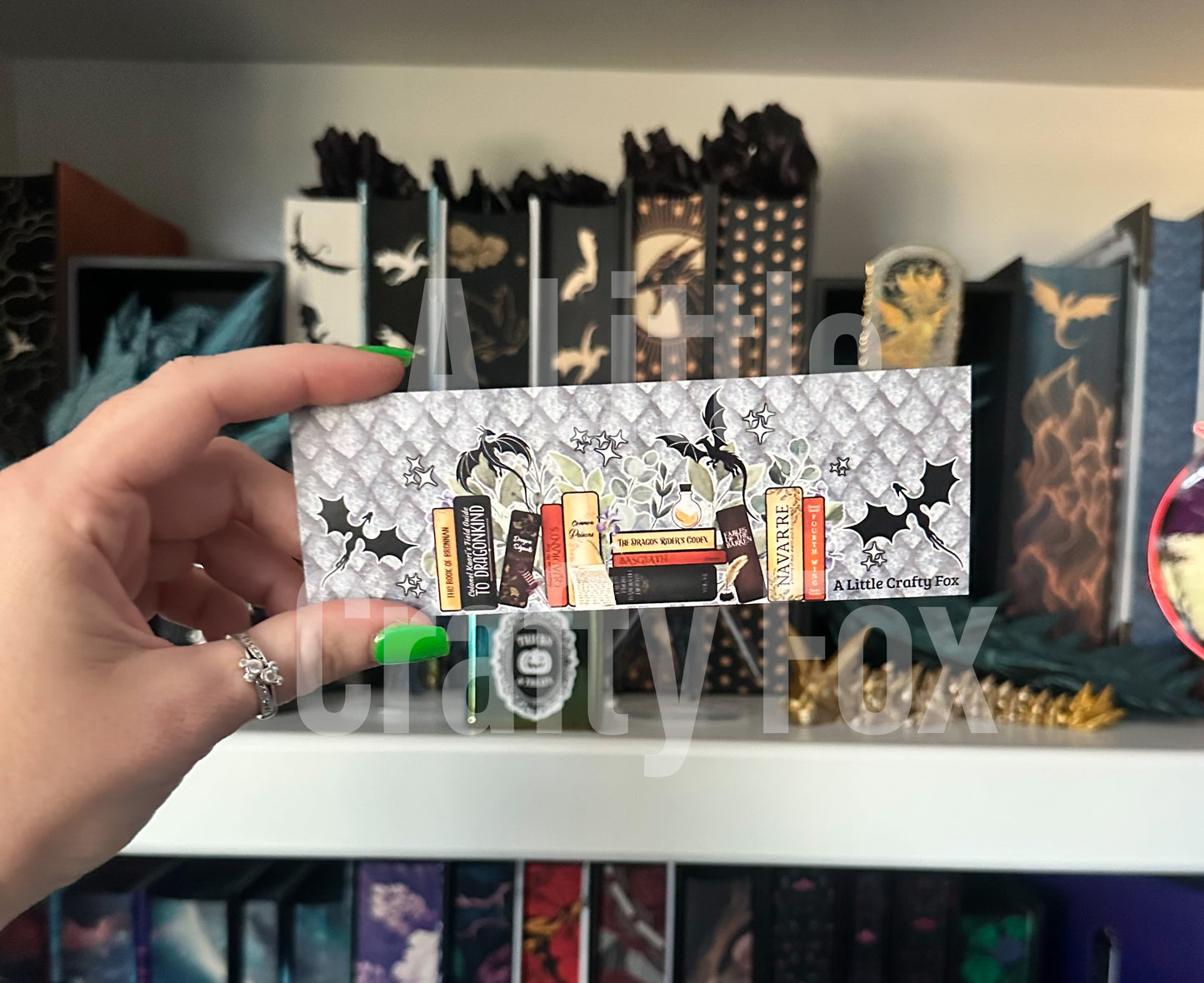 Dragon Rider Bookshelf Bookmark