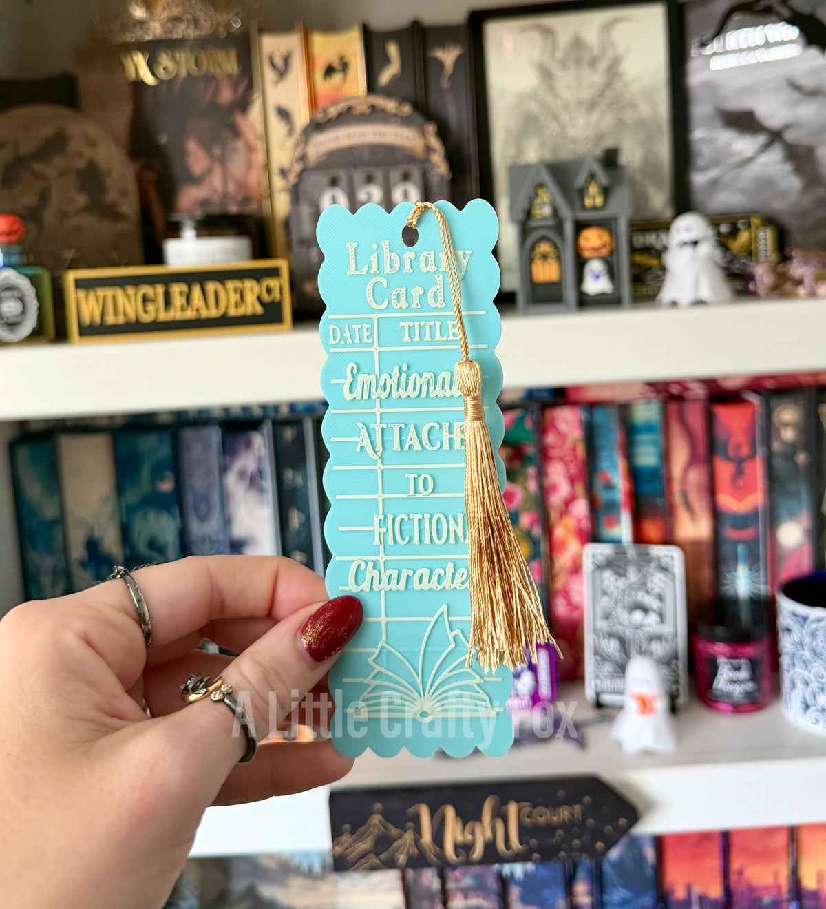 Vintage Library Card 3D Printed Bookmark Collection
