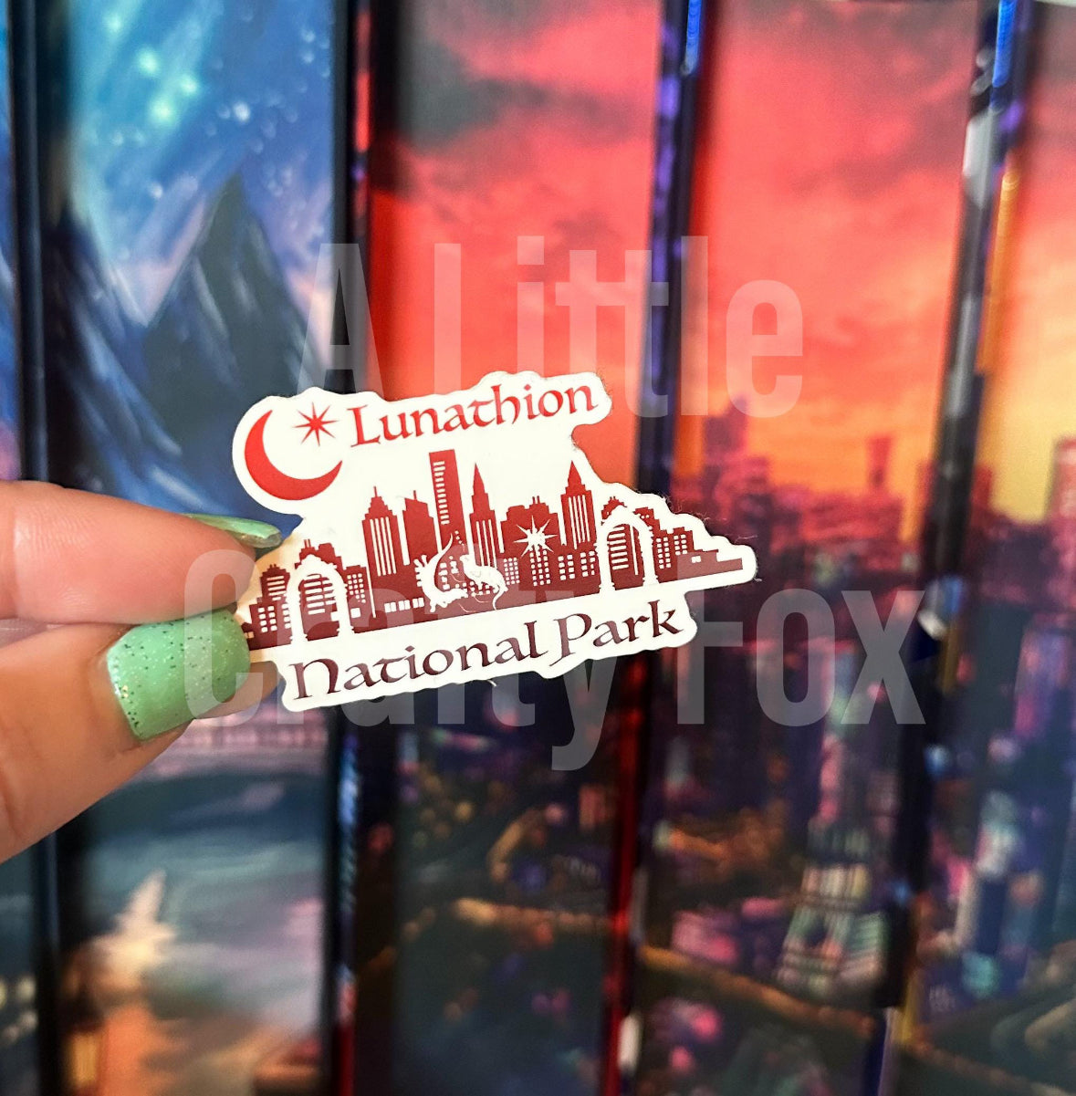 Lunathion National Park Crescent City Inspired Officially Licensed Matte Sticker