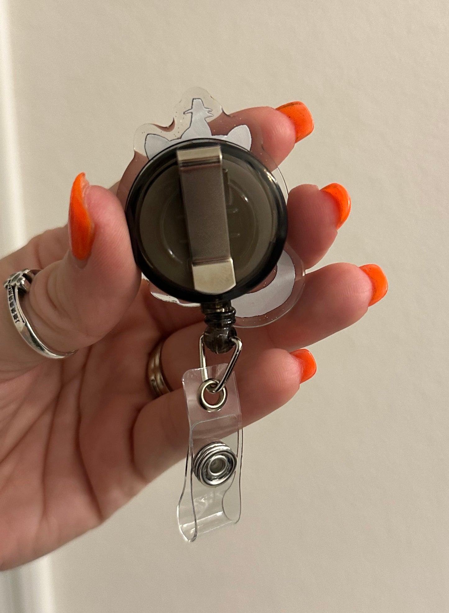 I Made It for the Tiger Derpy Tiger Glitter Acrylic Badge Reel