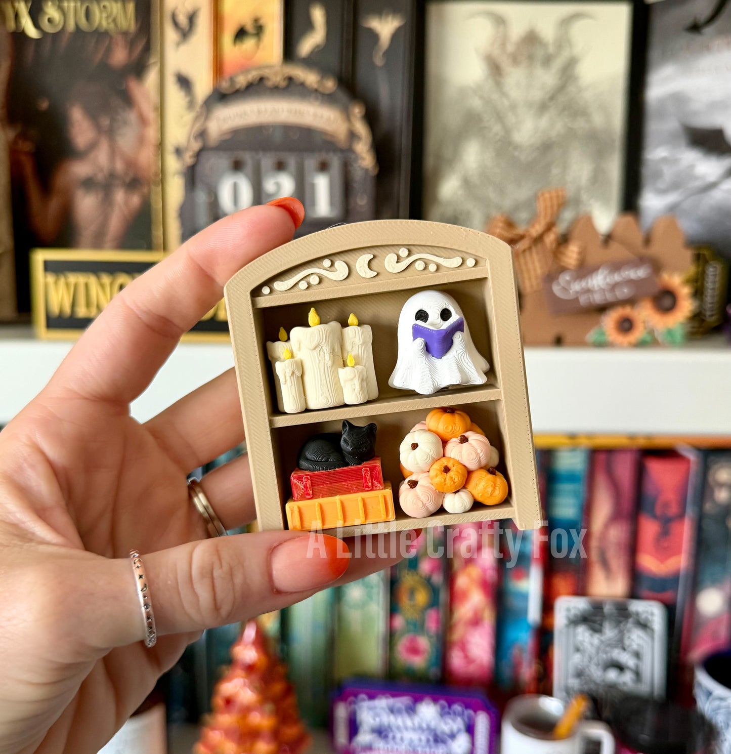 Storybook Halloween Mini Bookshelf Fidget Clicker