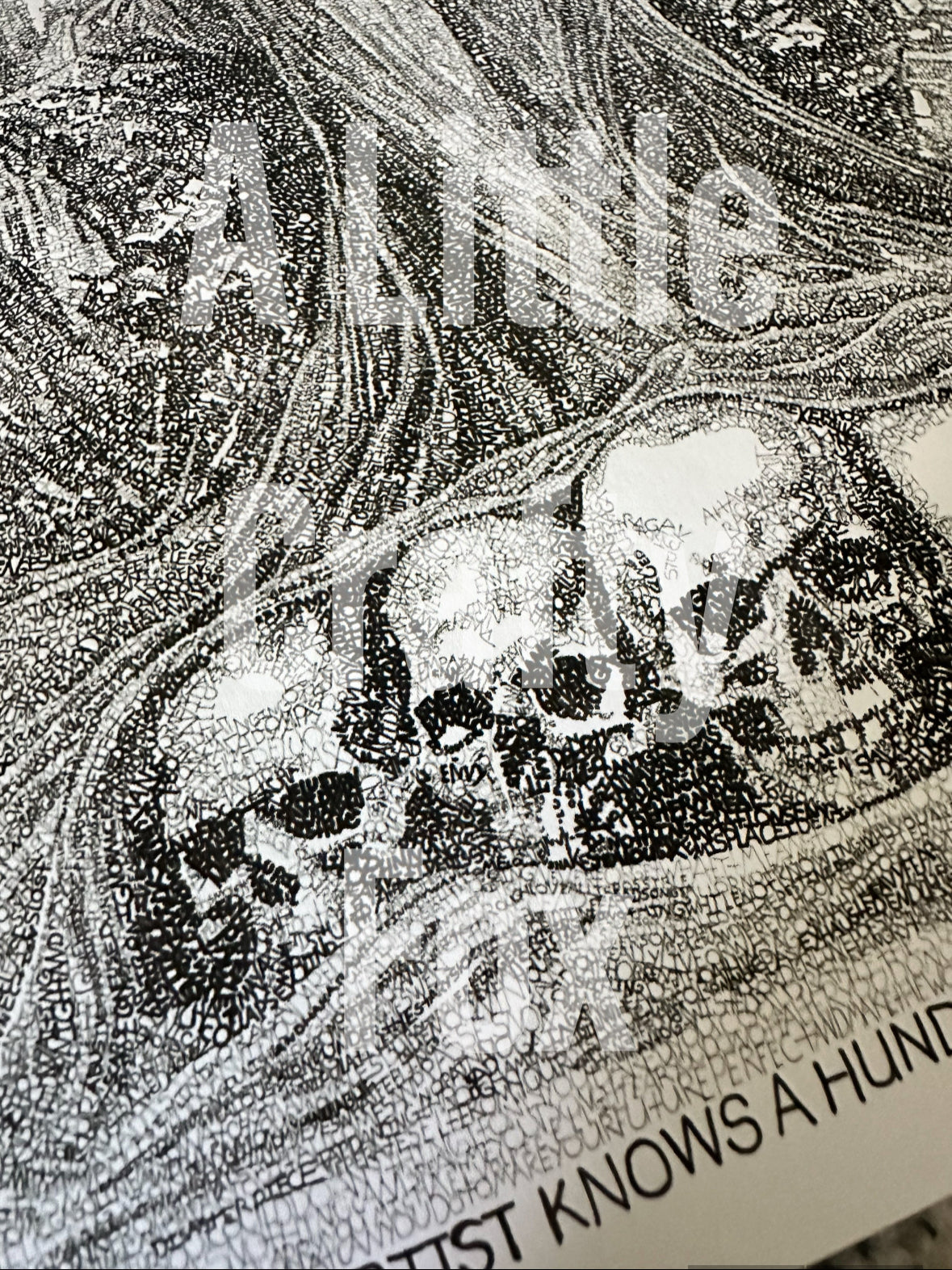 From The Ashes We Rise Typography Fine Art- Officially Licensed with Michael Volpicelli