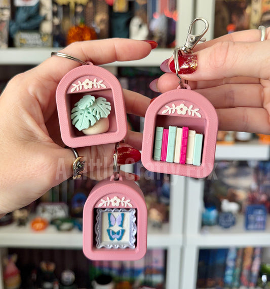 Cozy Romance Inspired Fidget Clicker Keychain Collection