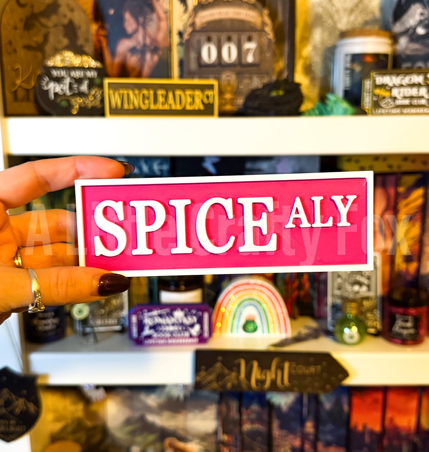 Spice Alley 3D Printed Bookish Street Sign