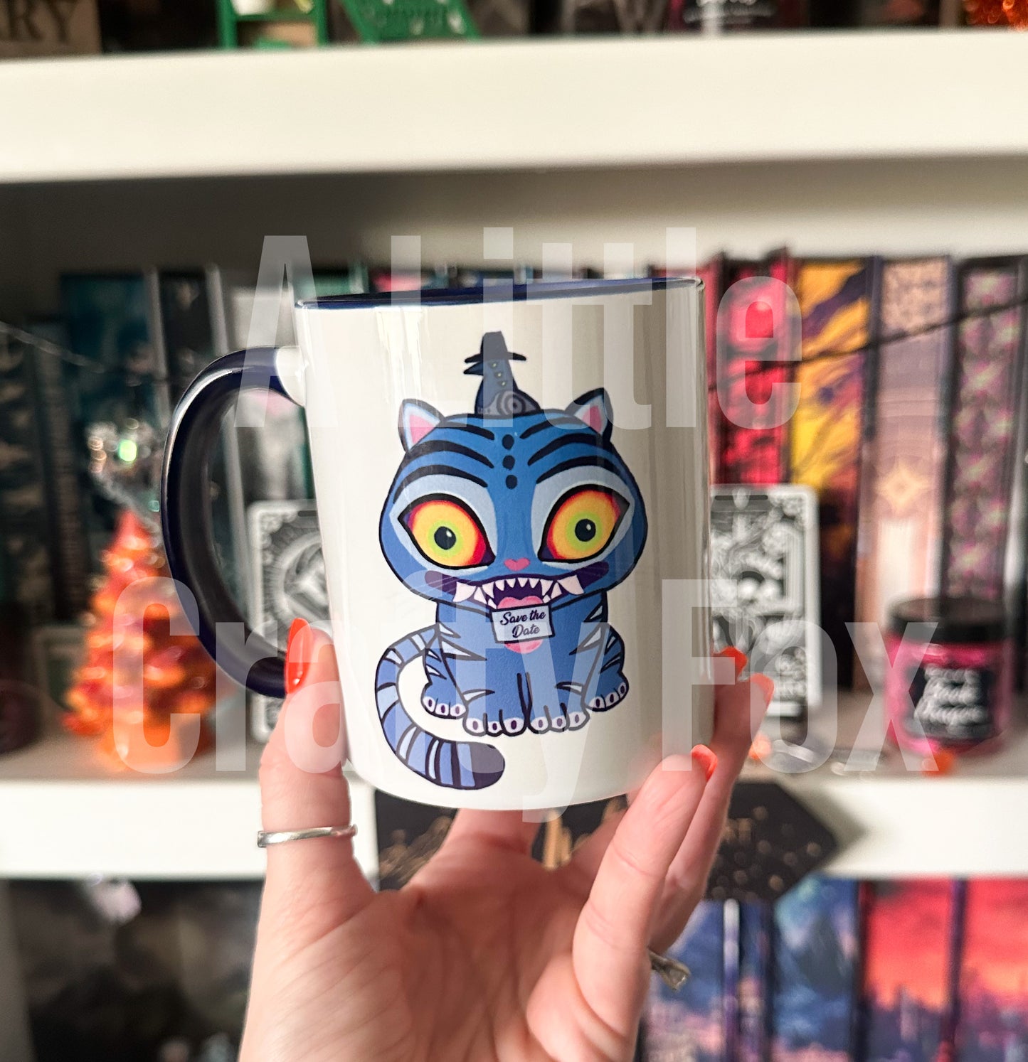 Derpy Tiger and Three Eyed Raven Accent Coffee Mug (11, 15oz)