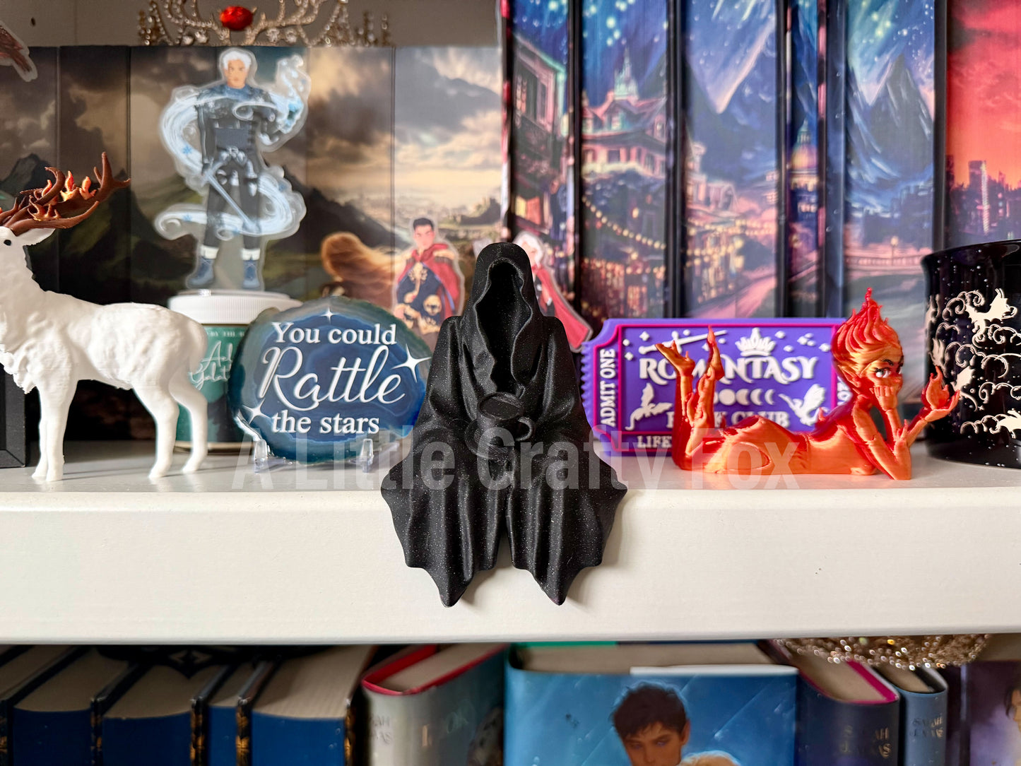 Spill the Tea Reaper Bookshelf Decor- Full and Mini Version