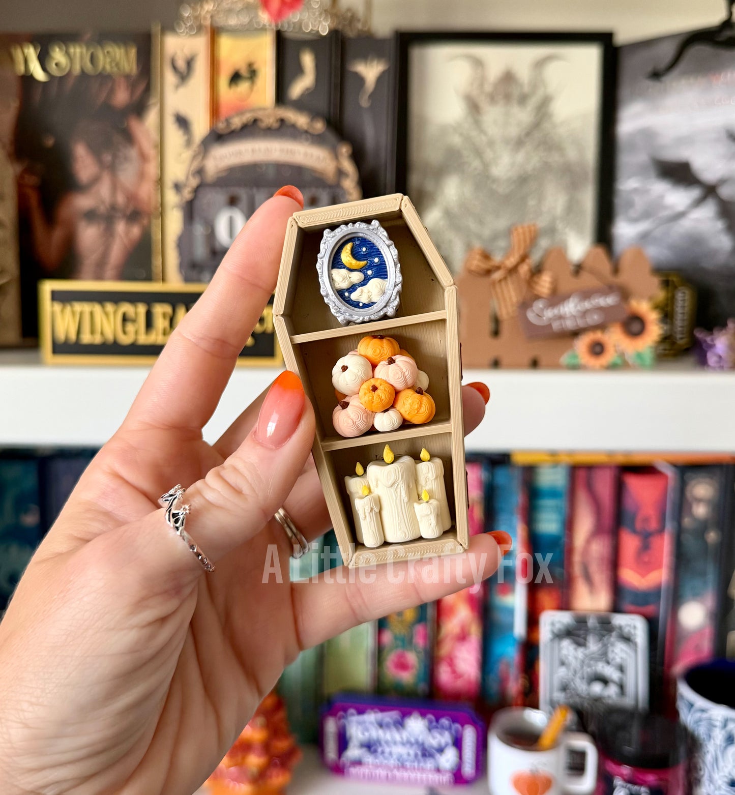 Autumn Harvest Bookshelf Fidget Clicker