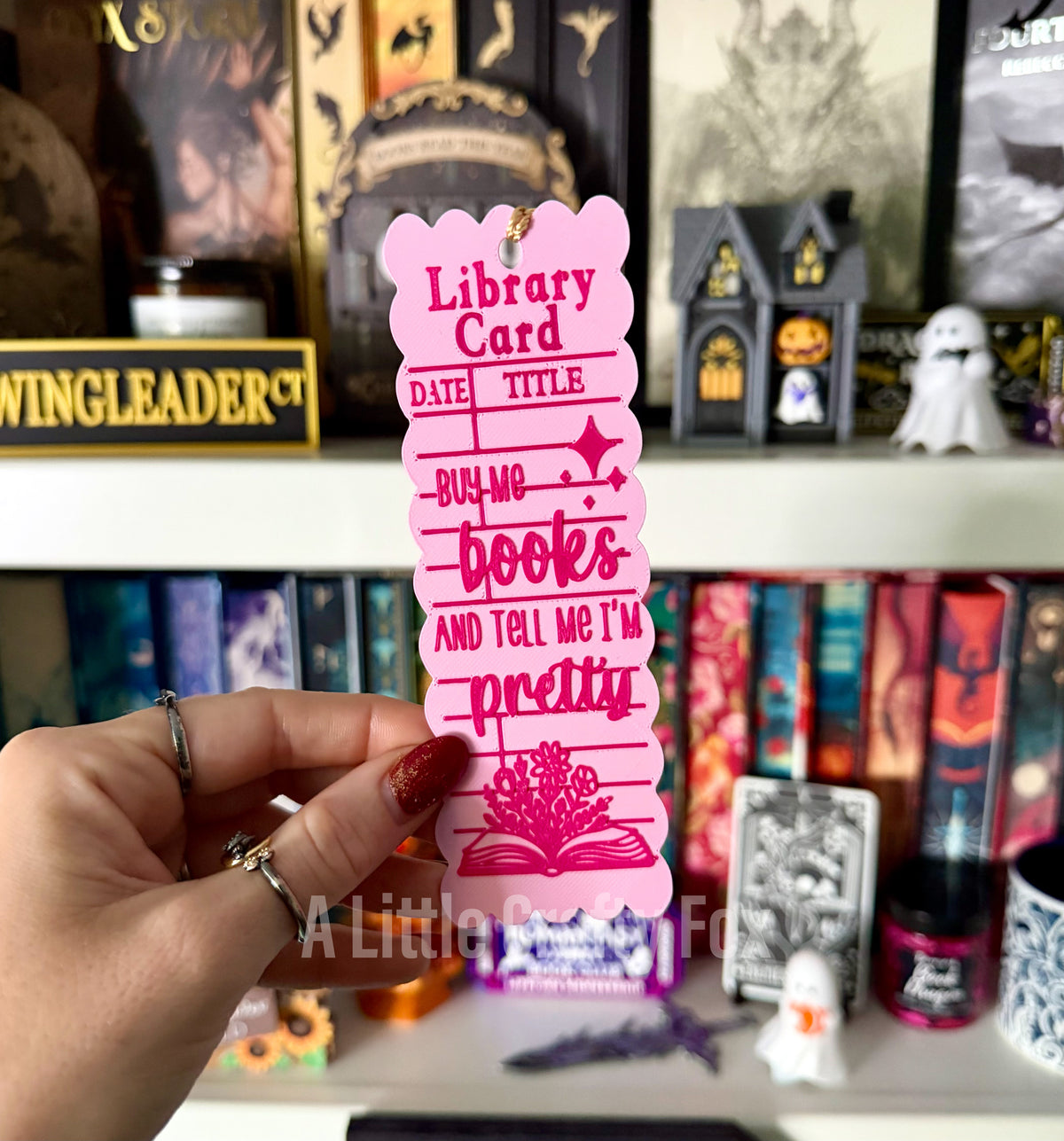 Vintage Library Card 3D Printed Bookmark Collection