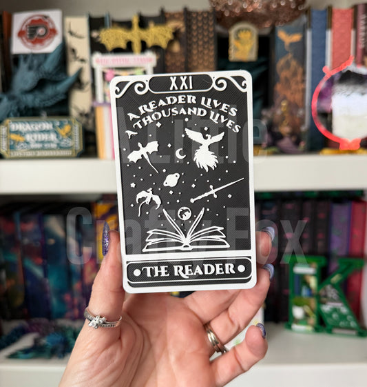 The Reader Tarot Card 3D Printed Shelf Decor Sign