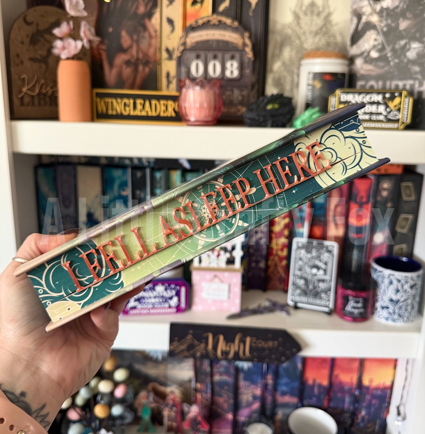 I Fell Asleep While Reading Book Edge 3D Printed Bookmark