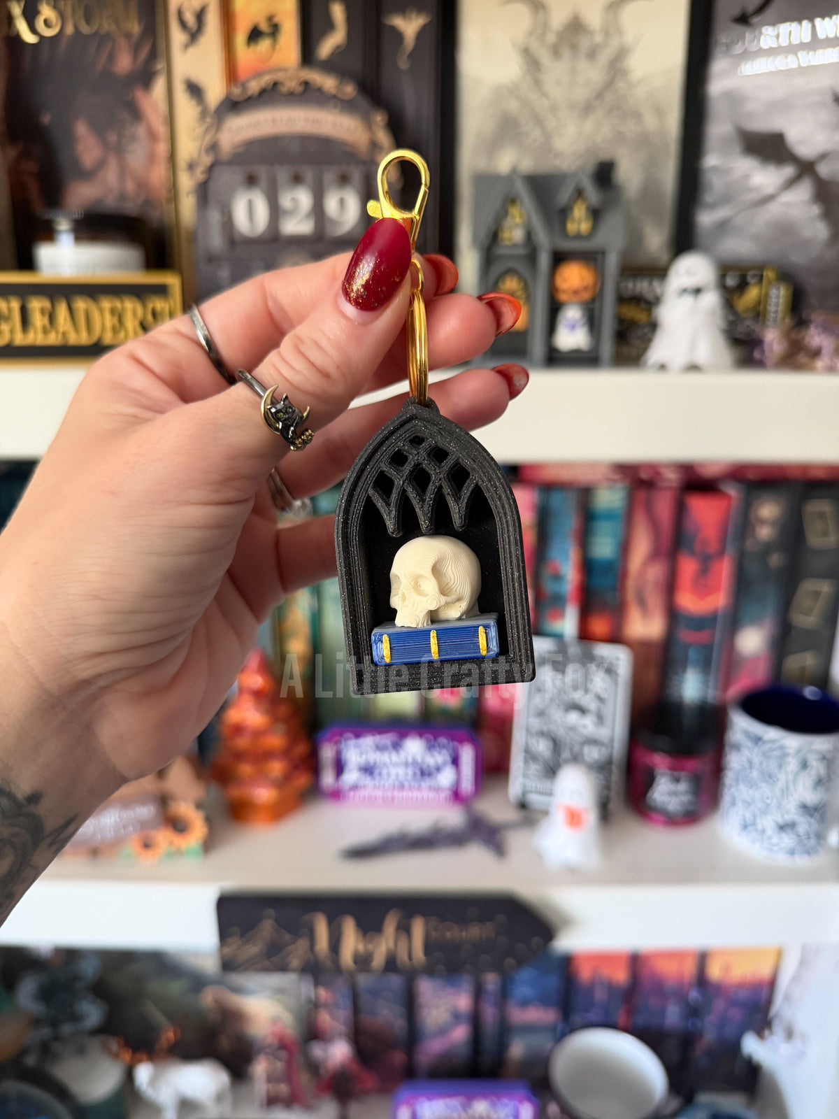Dark Romance Themed Fidget Clicker Keychain Collection