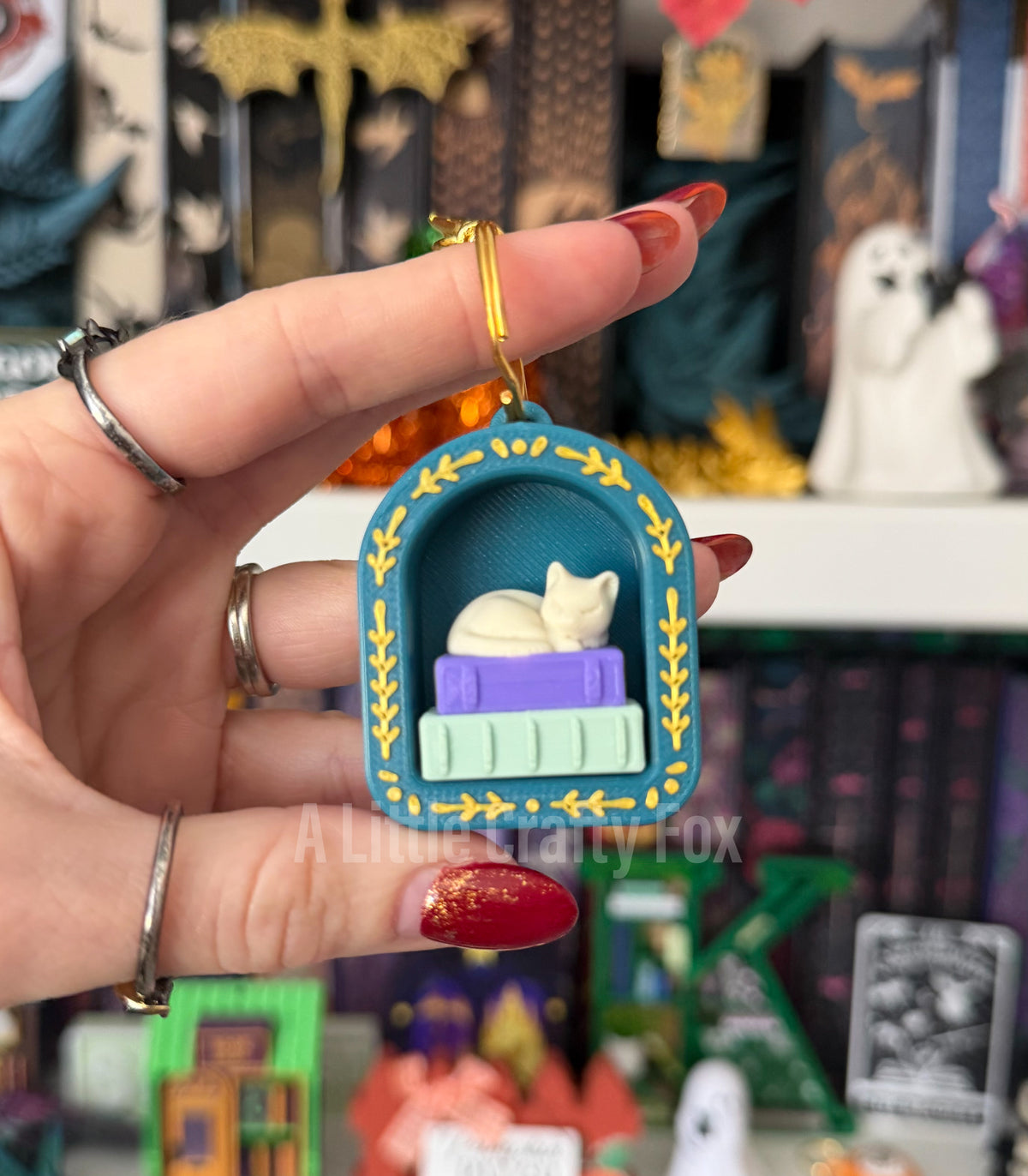 Fairytale Fantasy Book Nook 3D Printed Fidget Clicker Keychain Collection