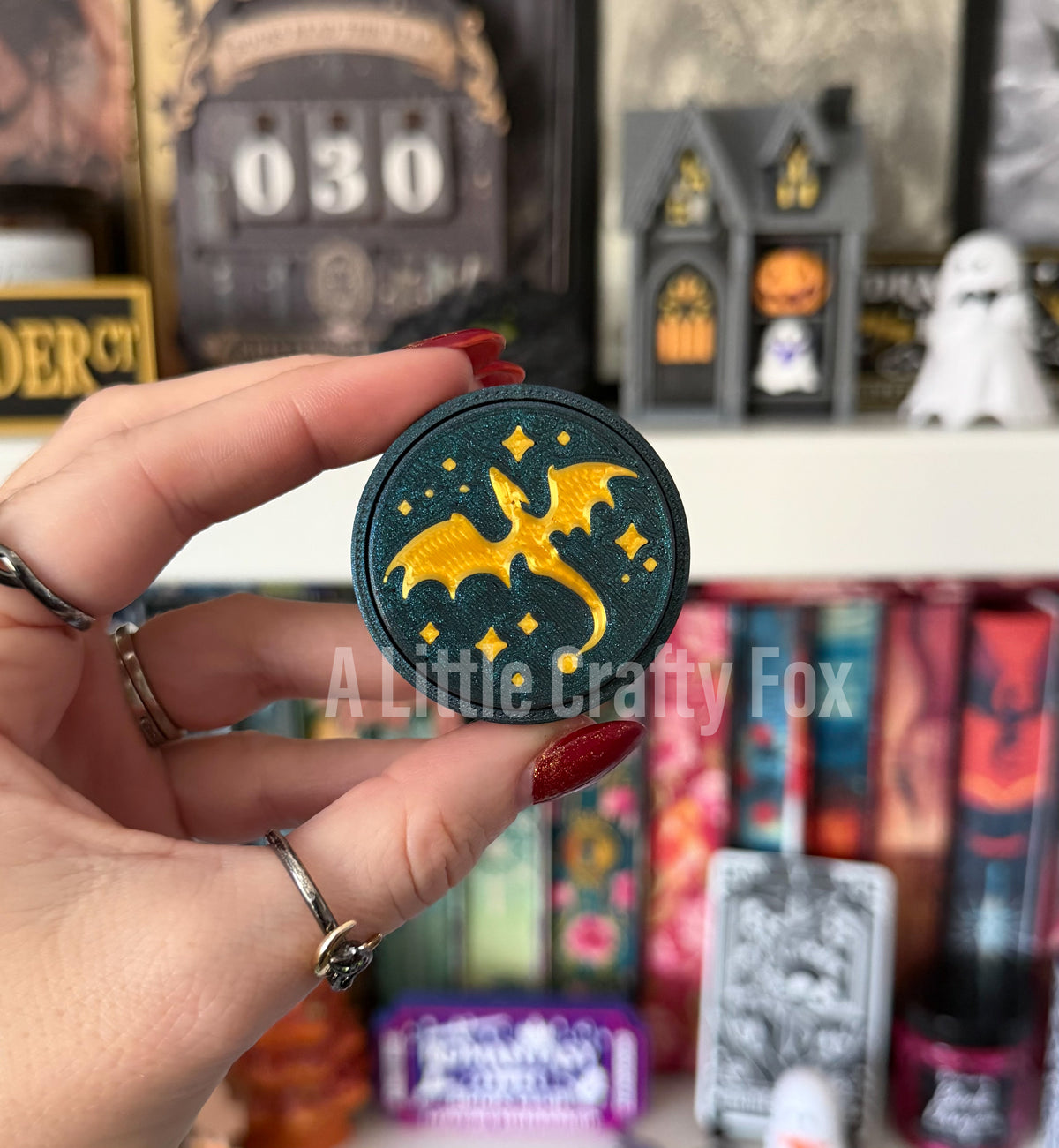 Starry Dragon Fidget Clicker Keychain