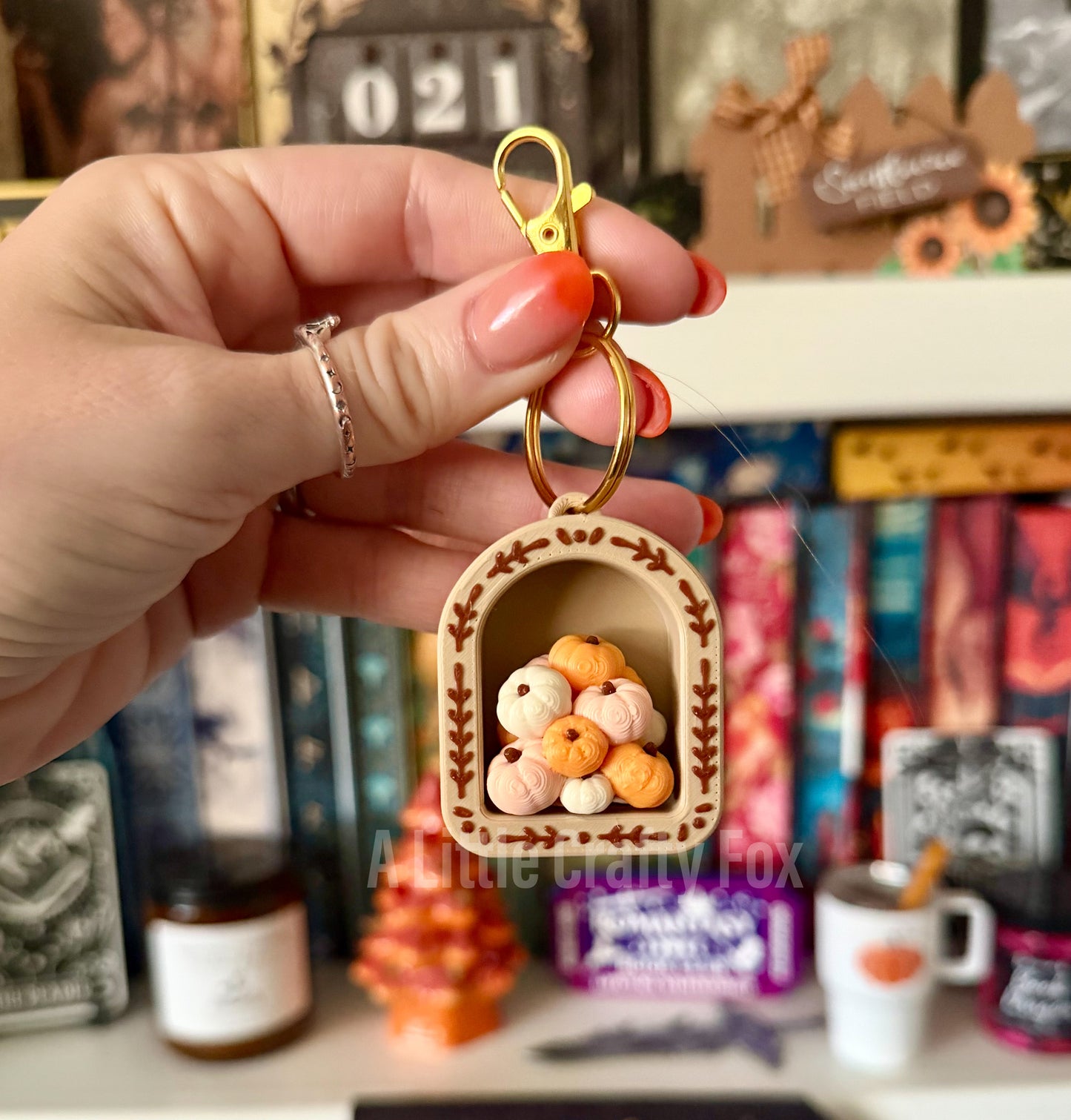 Cozy Fall Fidget Clicker Keychain Collection