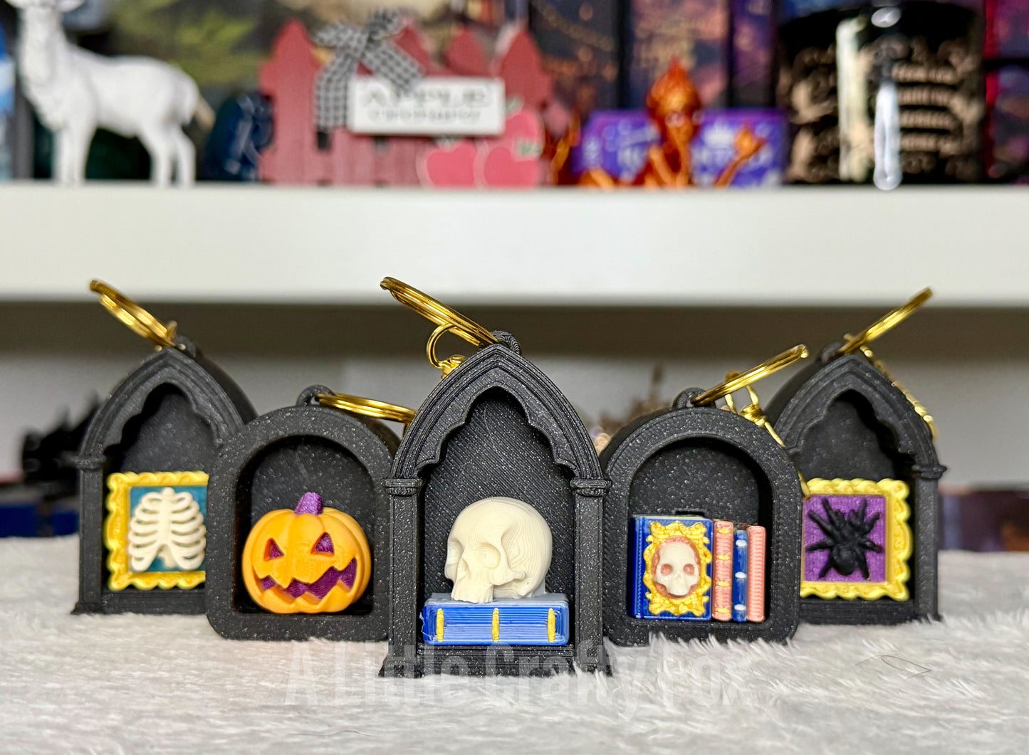 Spooky Halloween Clicker Keychain Collection