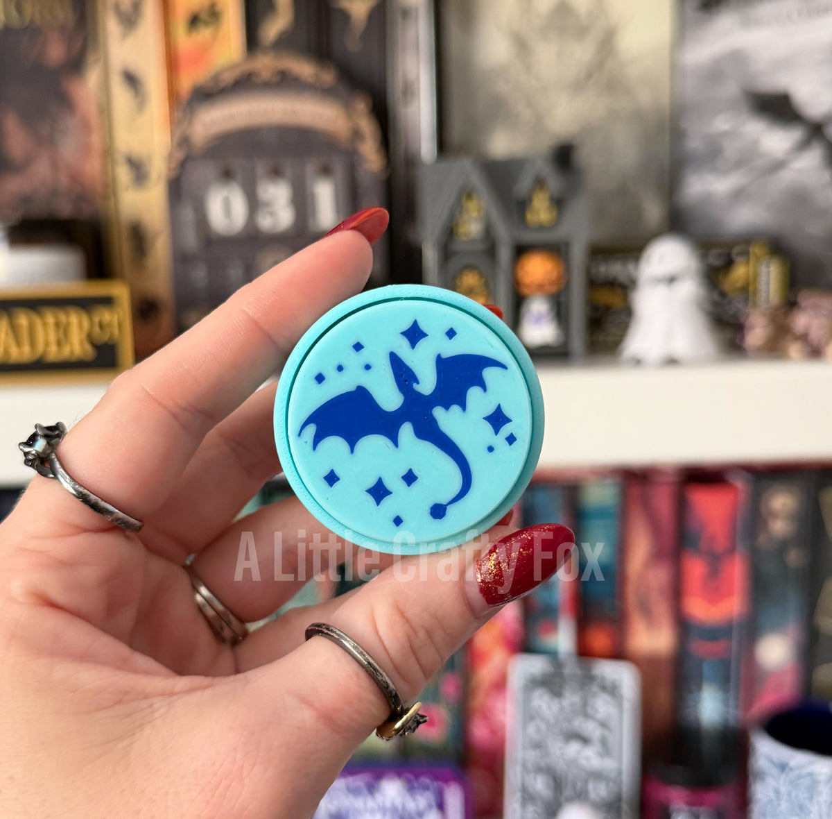 Starry Dragon Fidget Clicker Keychain