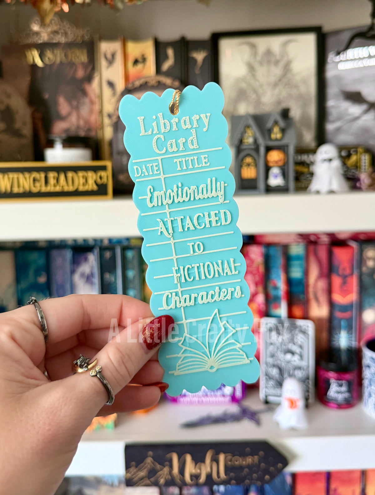 Vintage Library Card 3D Printed Bookmark Collection
