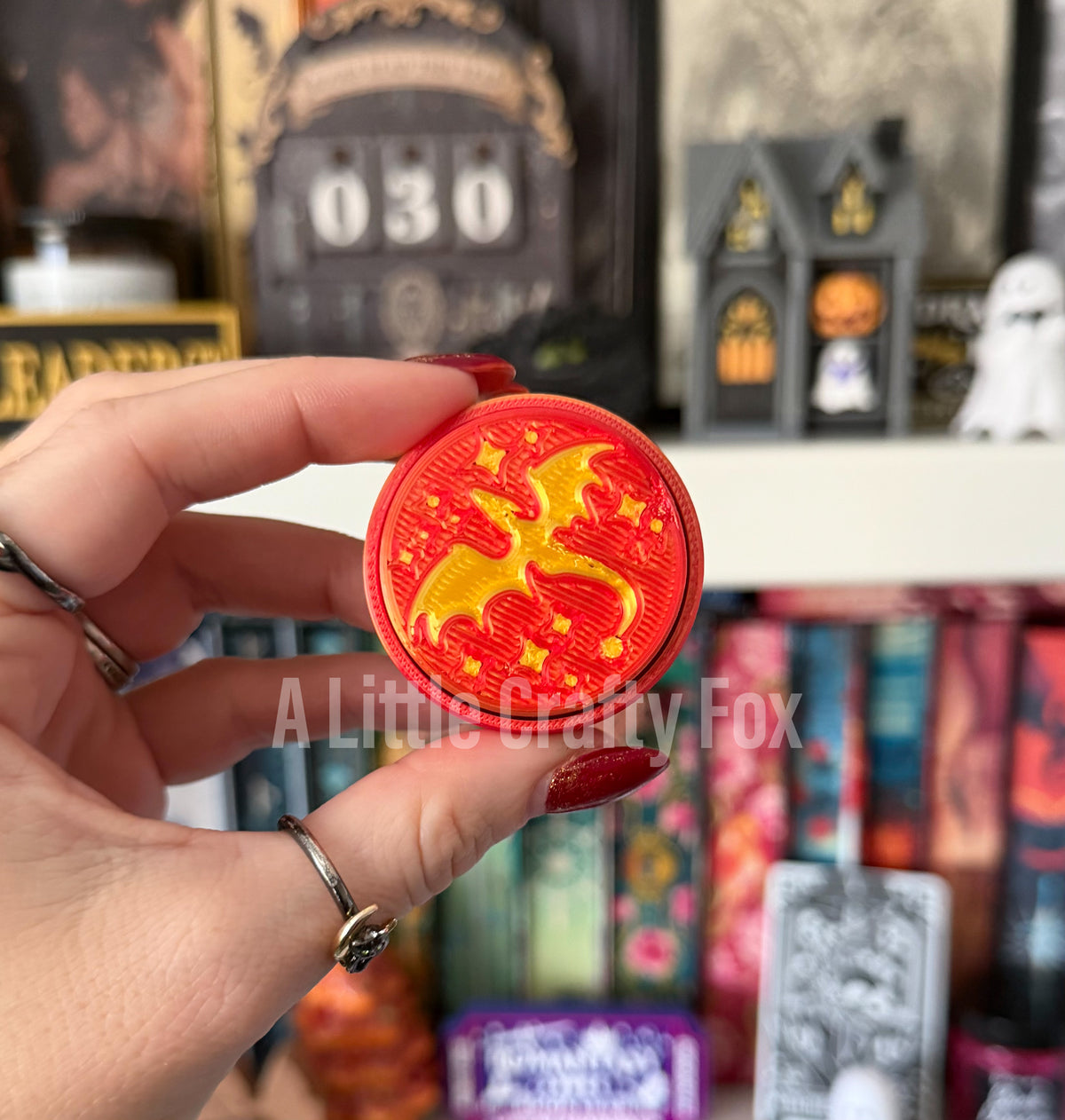 Starry Dragon Fidget Clicker Keychain