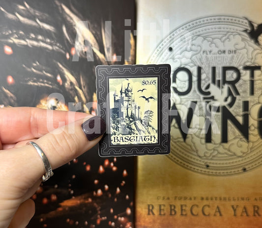Basgiath Stamp Fourth Wing Inspired Officially Licensed Matte Sticker