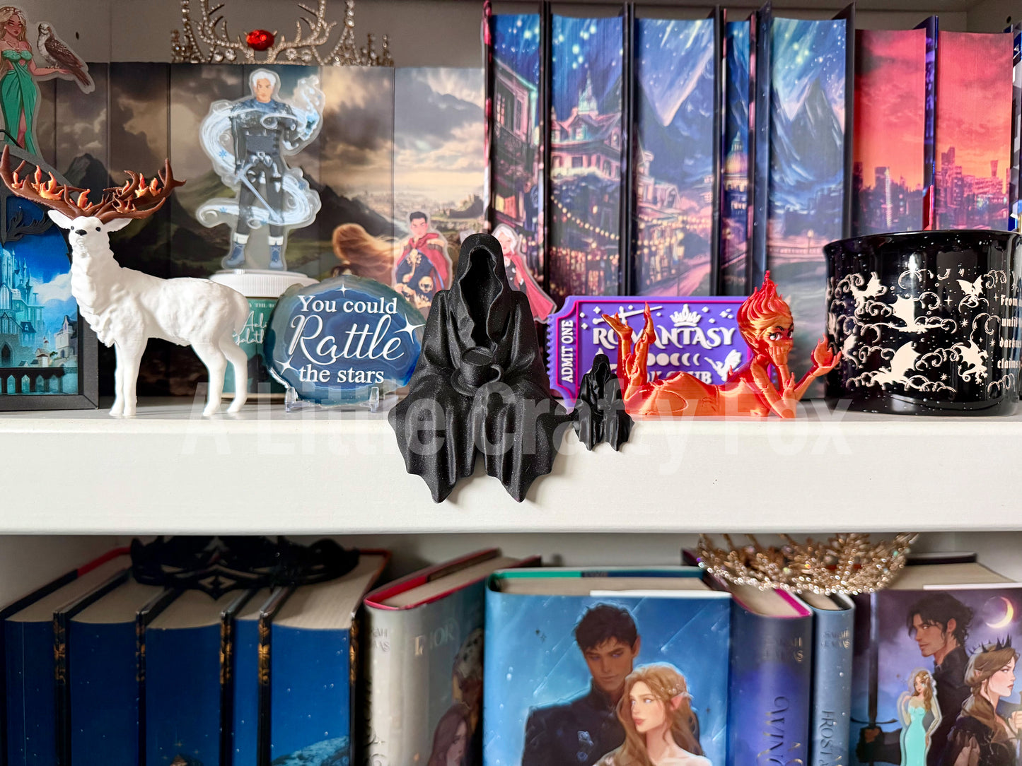 Spill the Tea Reaper Bookshelf Decor- Full and Mini Version