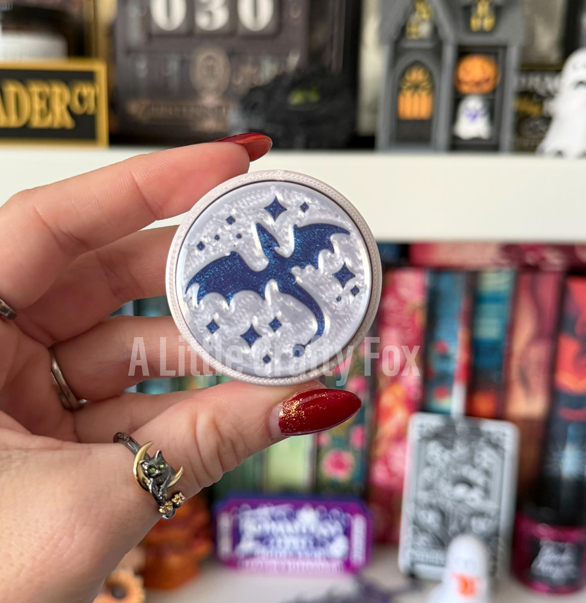 Starry Dragon Fidget Clicker Keychain