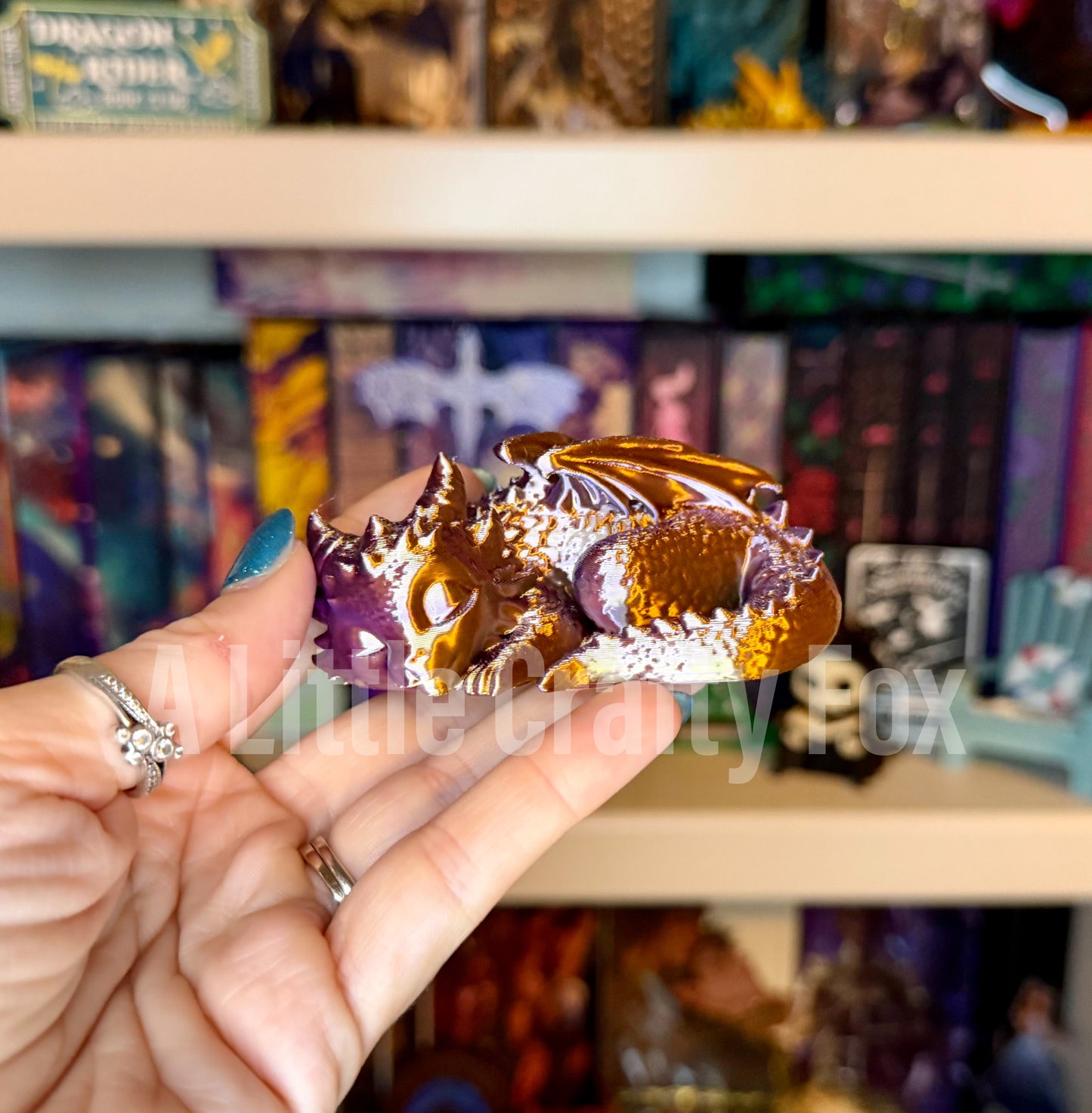Sleeping Dragon Bookshelf Decor- Full and Mini Version