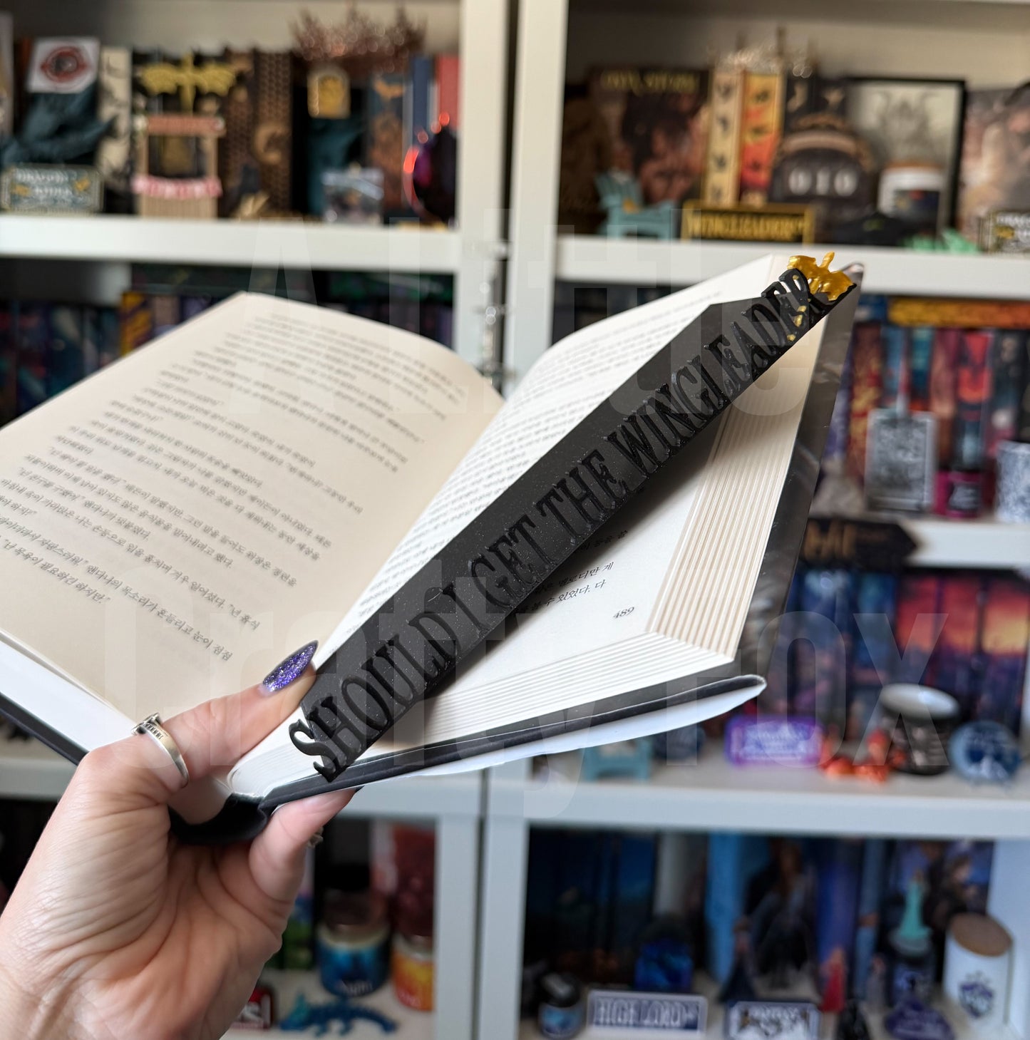 Get the Wingleader Book Edge Officially Licensed 3D Printed Bookmark