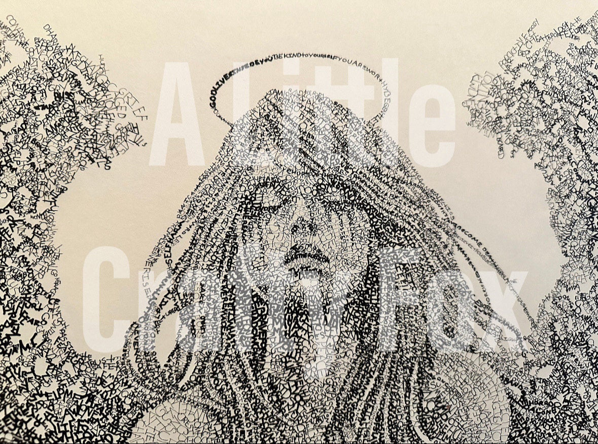 From The Ashes We Rise Typography Fine Art- Officially Licensed with Michael Volpicelli