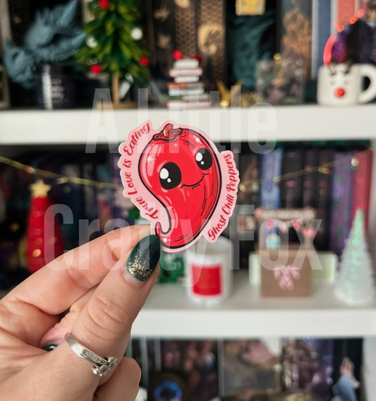 Love is Ghost Chili Peppers Officially Licensed Friendship Springs Inspired Sticker