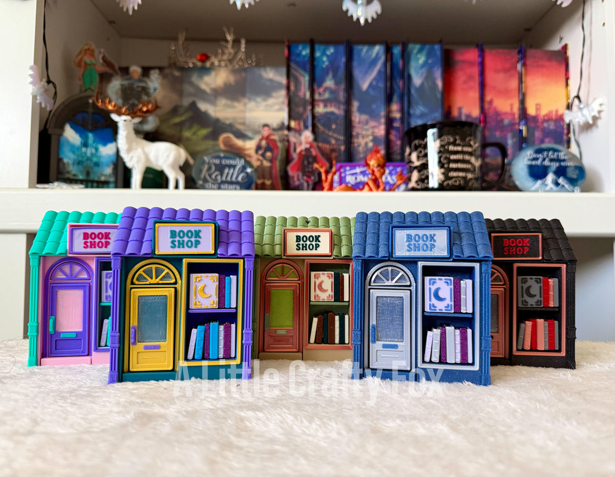 Miniature Book Shop 3D Printed Fidget Clicker Collection