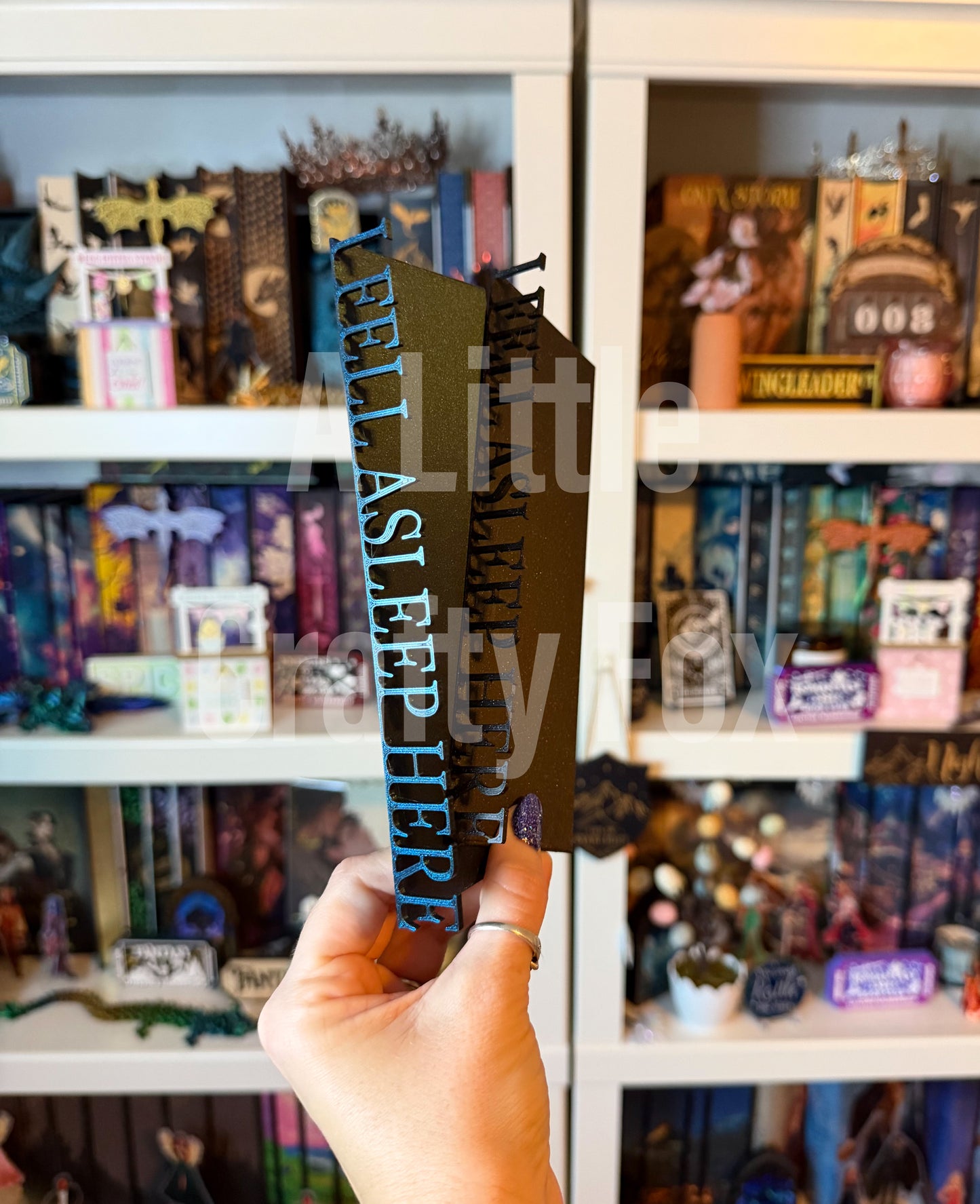 I Fell Asleep While Reading Book Edge 3D Printed Bookmark