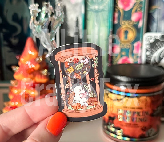 Autumn Time Bookish matte Sticker