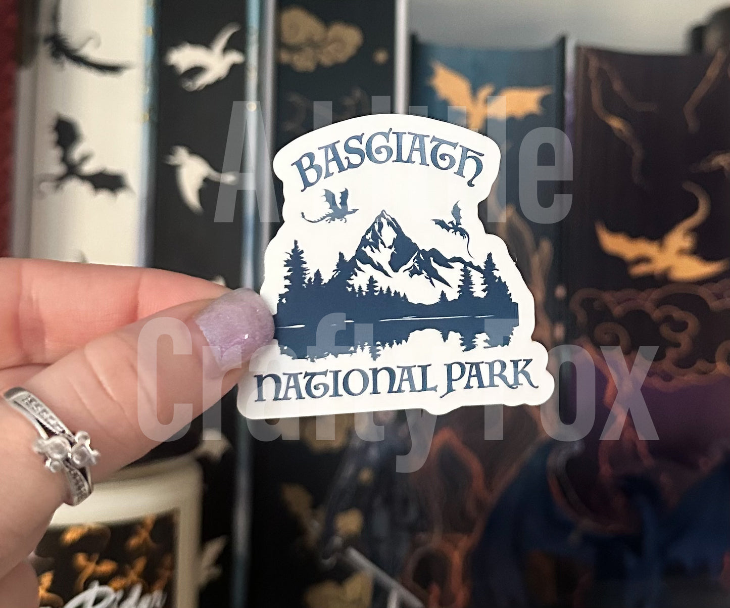 Basgiath National Park Fourth Wing Inspired Officially Licensed Matte Sticker