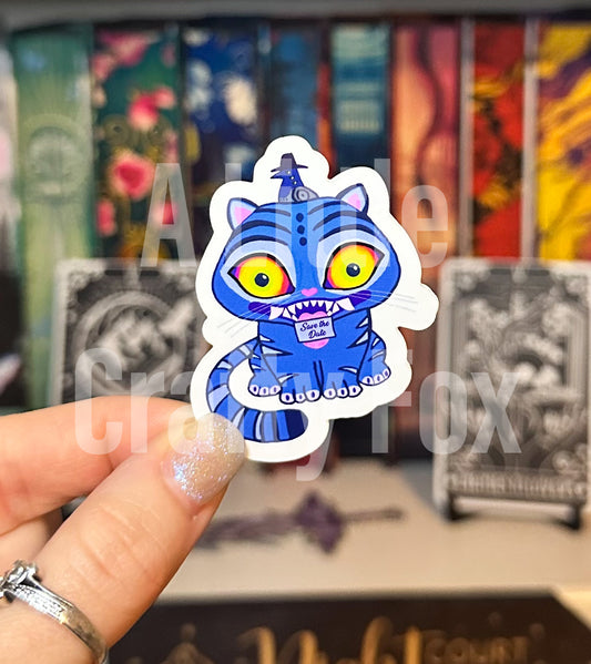 I Made it For the Tiger Derpy Tiger Matte Sticker