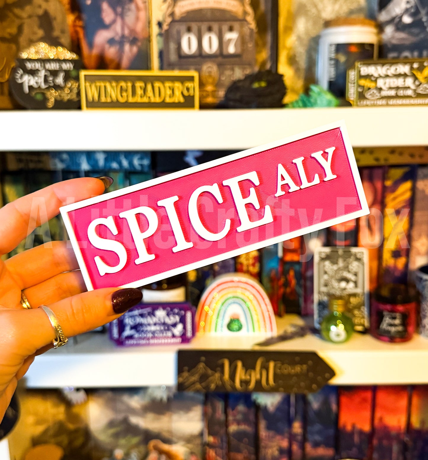 Spice Alley 3D Printed Bookish Street Sign