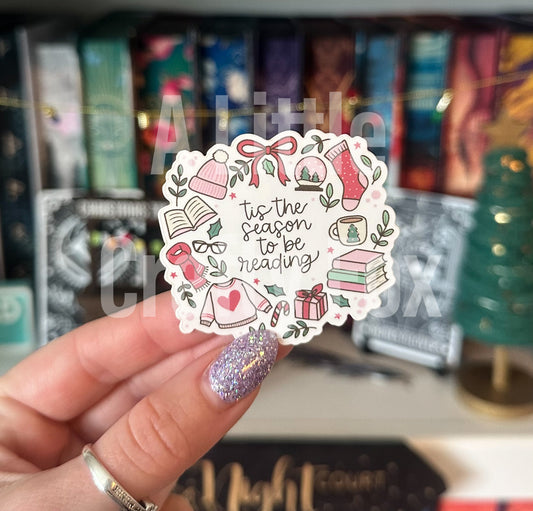 Tis the Season to be Reading Bookish Holiday Sticker
