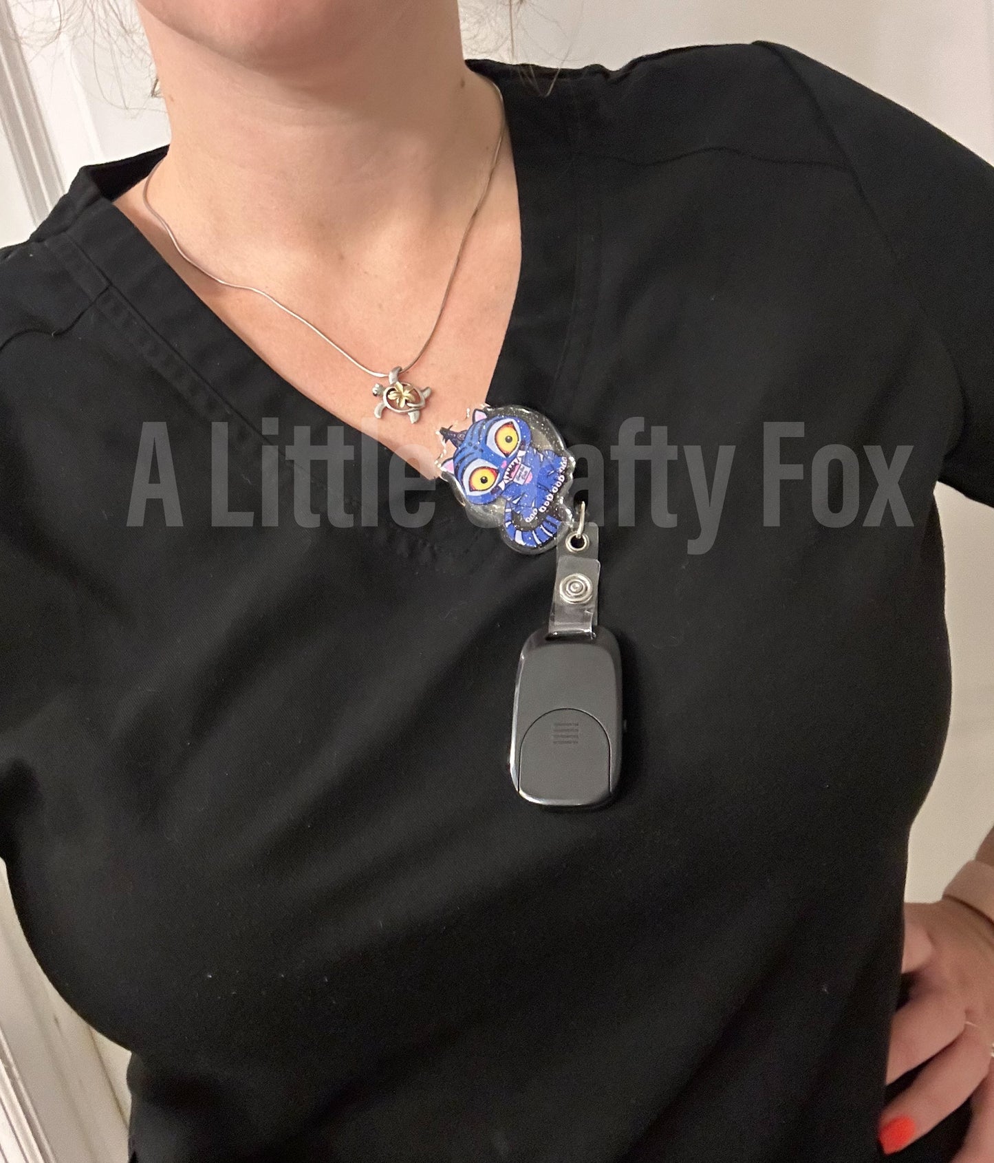 I Made It for the Tiger Derpy Tiger Glitter Acrylic Badge Reel