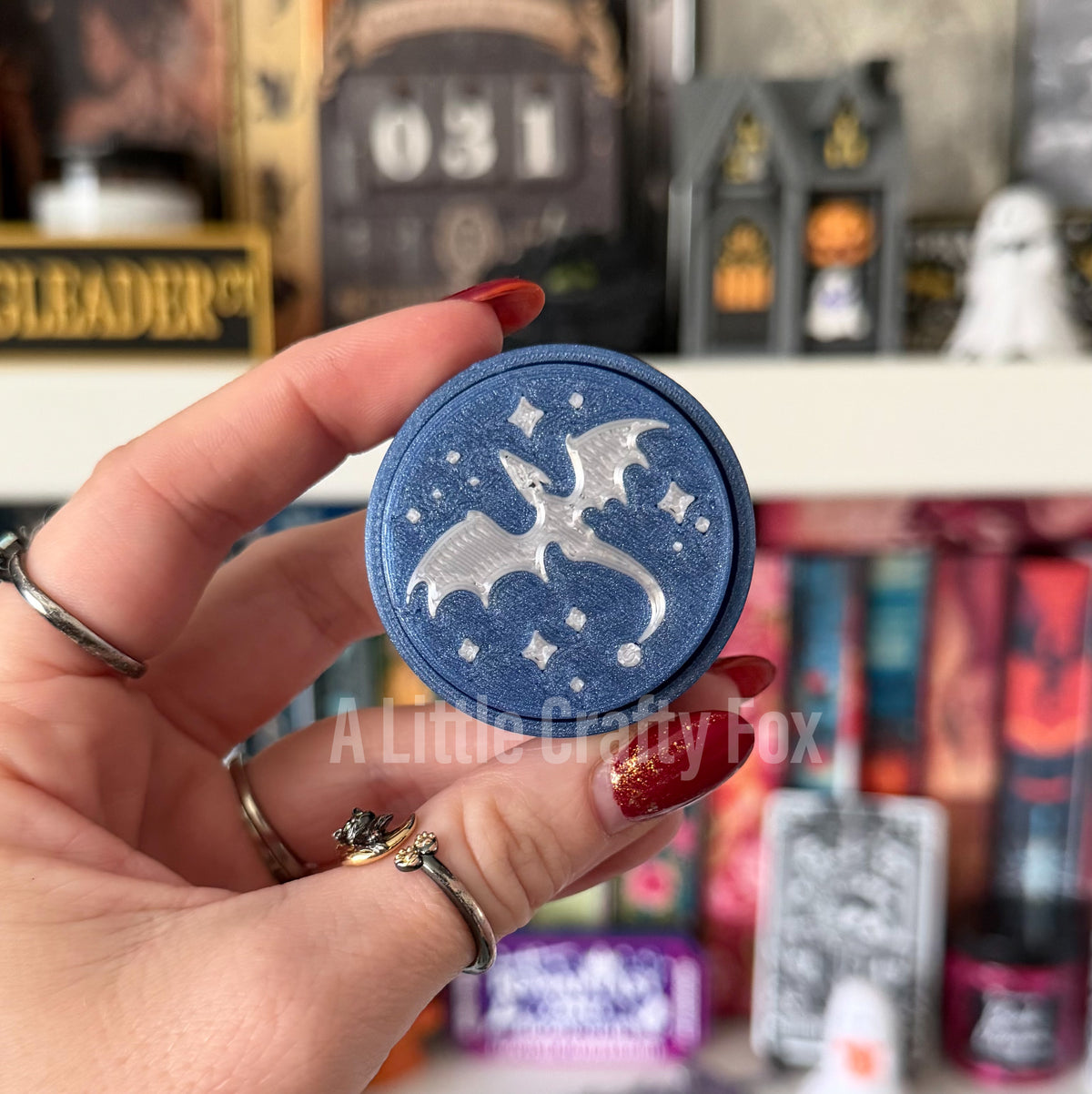 Starry Dragon Fidget Clicker Keychain