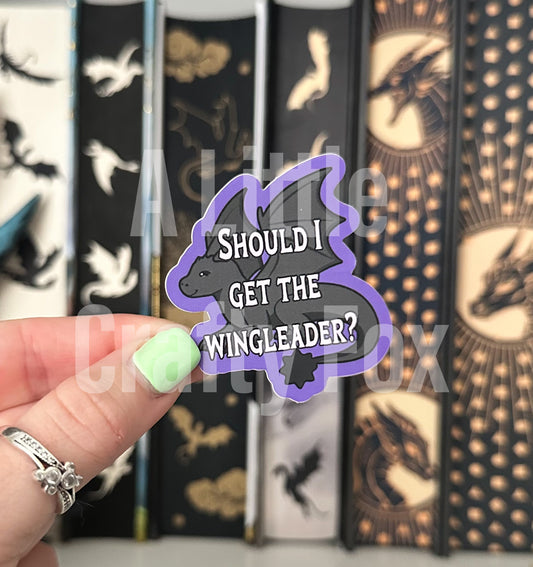 Should I Get the Wingleader Smirking Dragon Fourth Wing Inspired Officially Licensed Matte Sticker