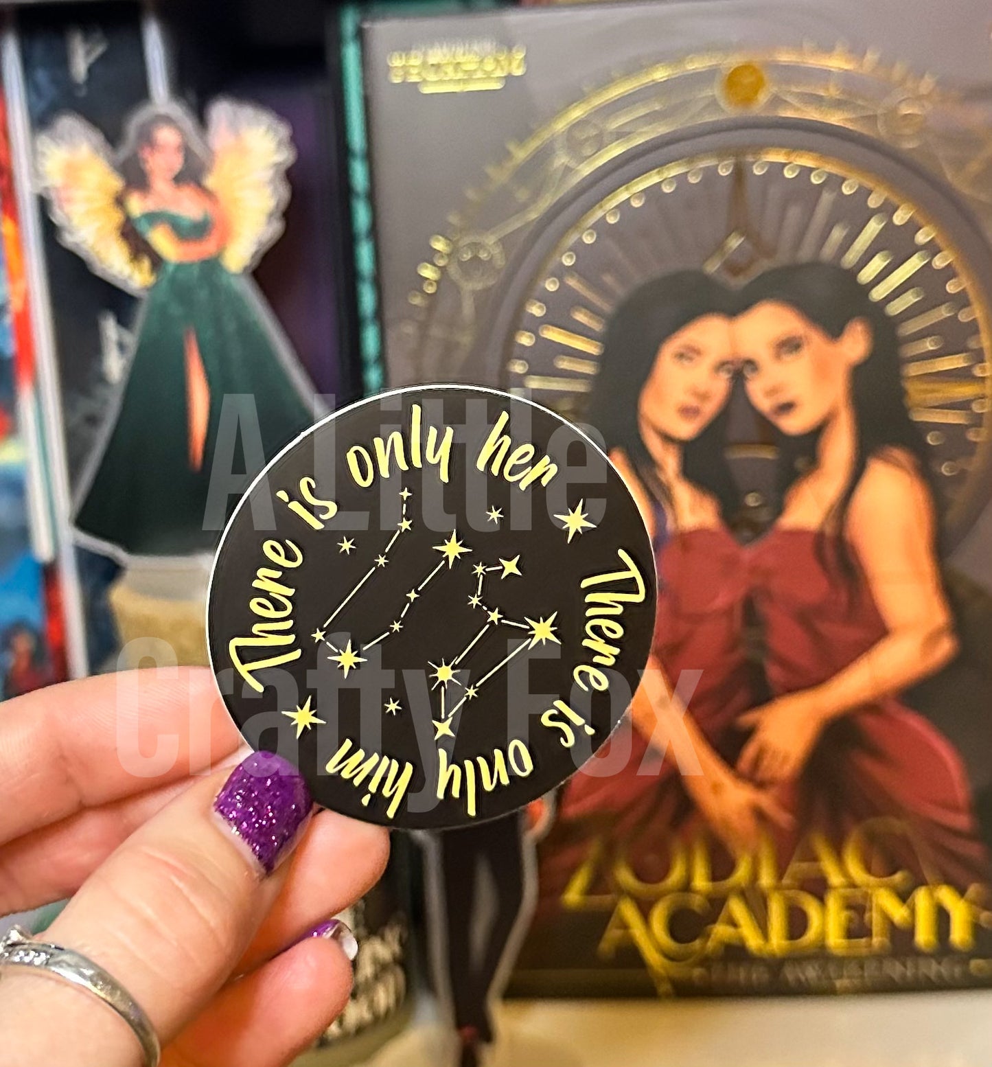 There is Only Her, There is Only Him Zodiac Academy Inspired Officially Licensed Matte Sticker
