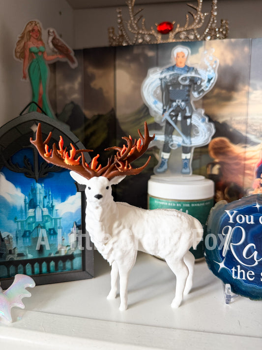 Fire Stag Bookshelf Decor