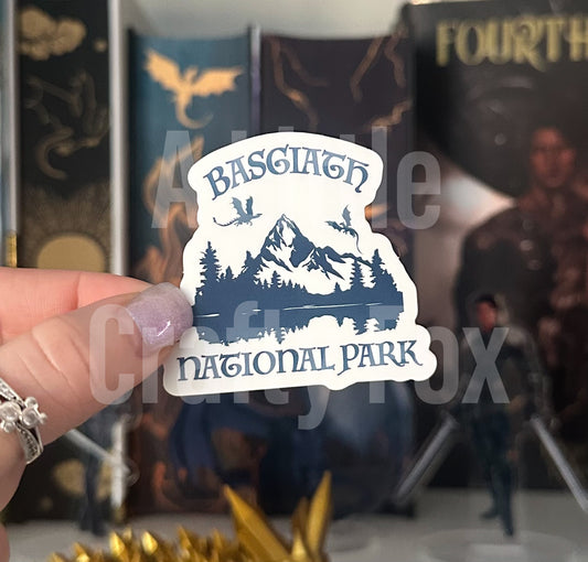 Basgiath National Park Fourth Wing Inspired Officially Licensed Matte Sticker