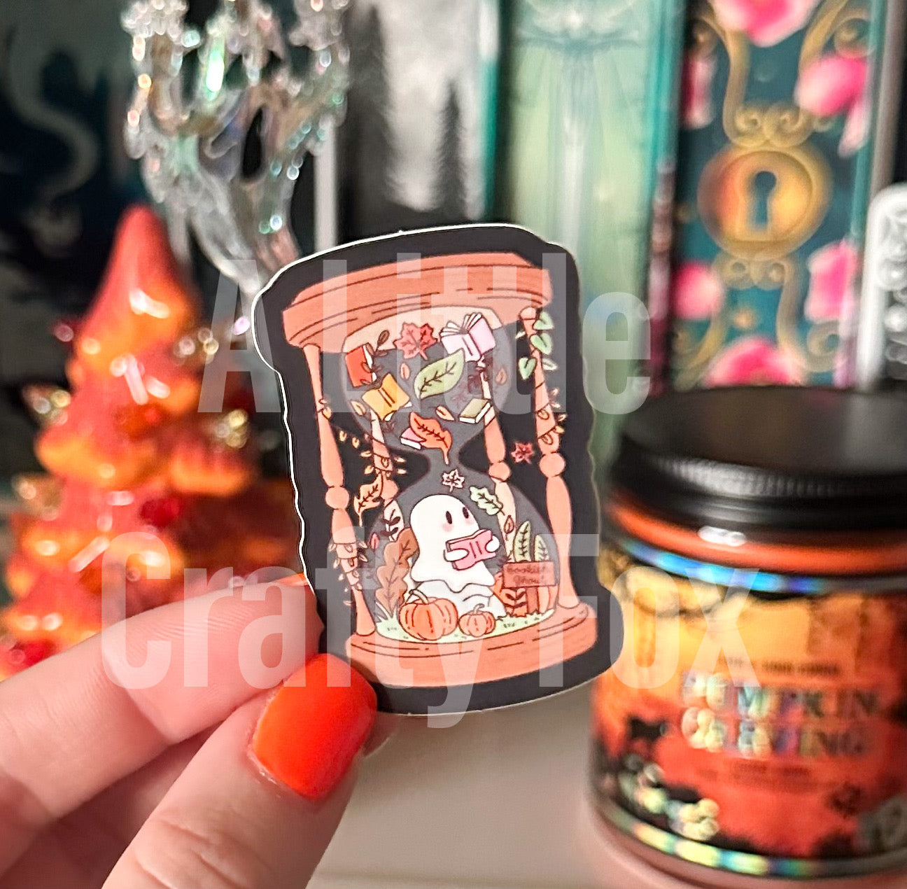 Autumn Time Bookish matte Sticker